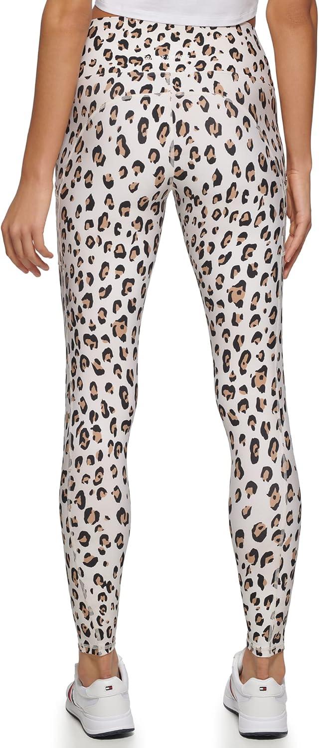 imageTommy Hilfiger Womens Printed High Rise Performance LeggingCrystal Grey