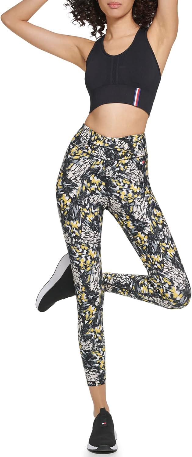 imageTommy Hilfiger Womens Printed High Rise Performance LeggingDandelion