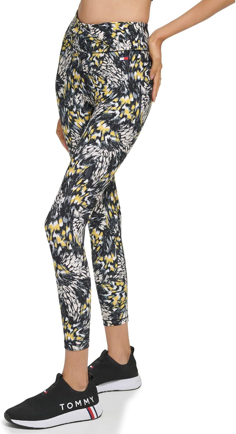 imageTommy Hilfiger Womens Printed High Rise Performance LeggingDandelion