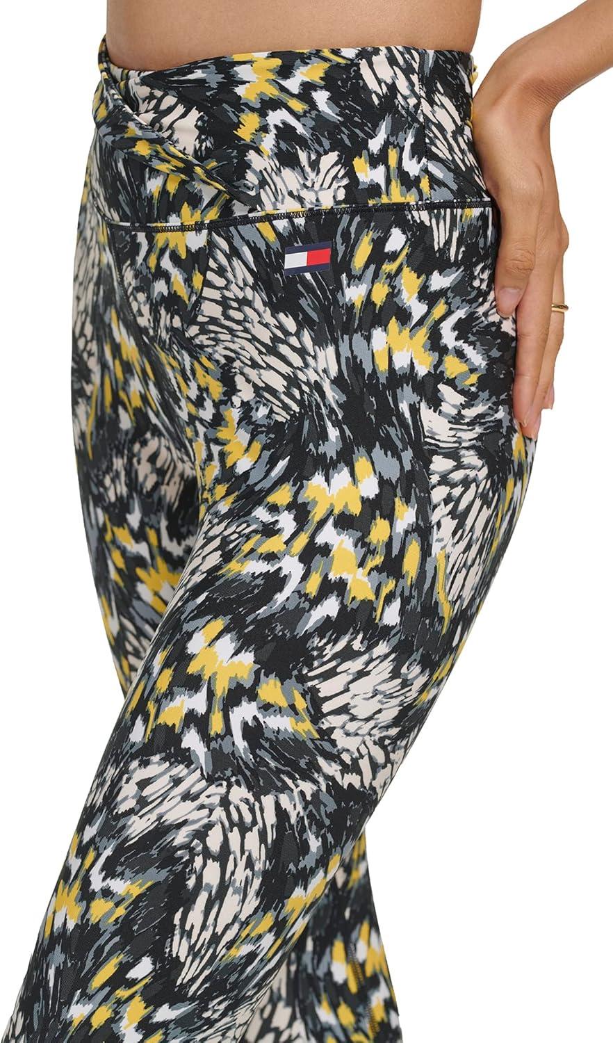imageTommy Hilfiger Womens Printed High Rise Performance LeggingDandelion