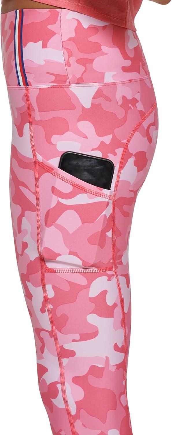 imageTommy Hilfiger Womens Printed High Rise Performance LeggingMelon Combo