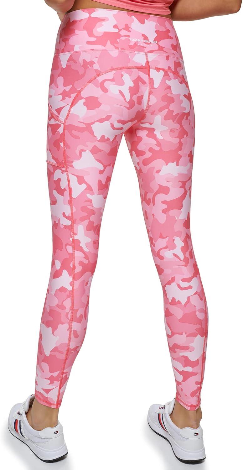 imageTommy Hilfiger Womens Printed High Rise Performance LeggingMelon Combo