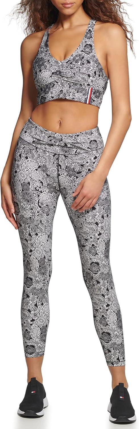 imageTommy Hilfiger Womens Racerback Performance Sports BraBlack Combo