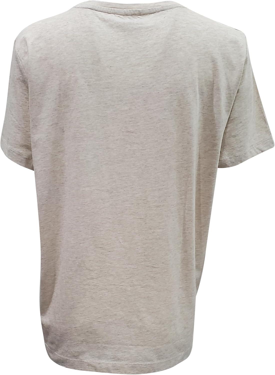 imageTommy Hilfiger Womens Striped Logo Graphic TShirtCream Heather Est 1985