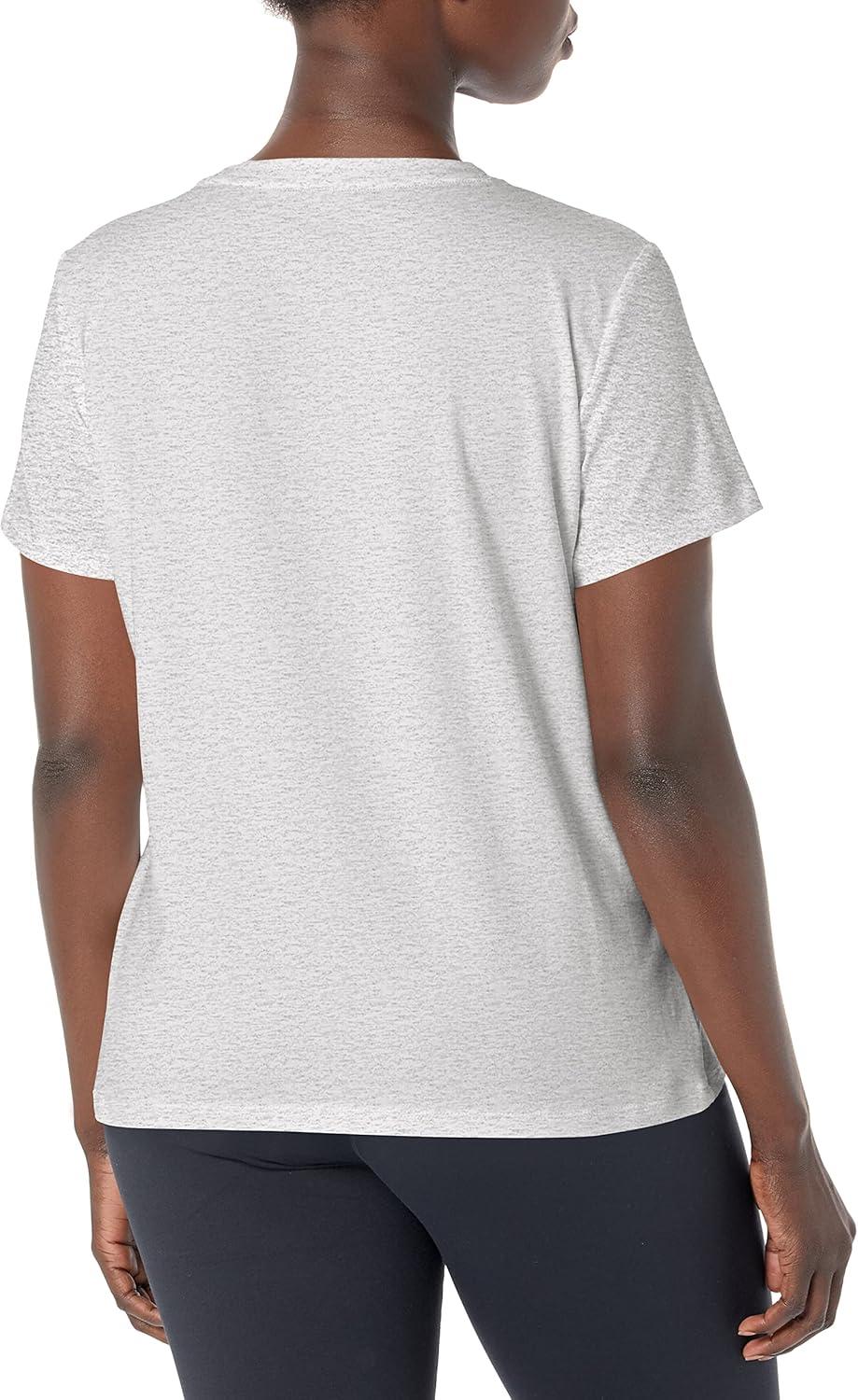 imageTommy Hilfiger Womens Striped Logo Graphic TShirtPearl Heather Grey