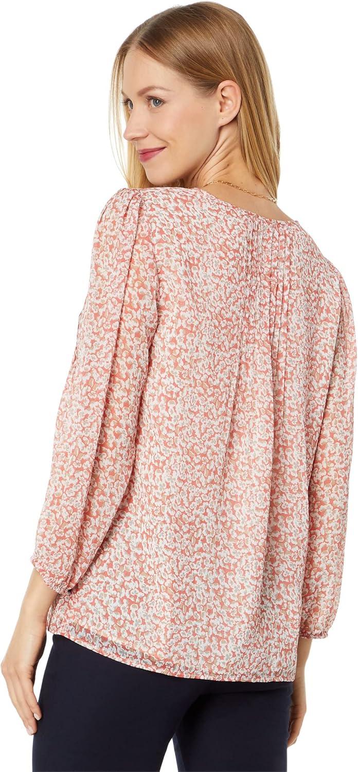 imageTommy Hilfiger Womens Tommy Hilfiger Womens Crinkle Pintuck BlouseCoralie Multi