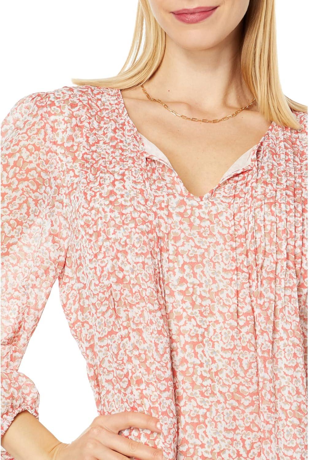 imageTommy Hilfiger Womens Tommy Hilfiger Womens Crinkle Pintuck BlouseCoralie Multi