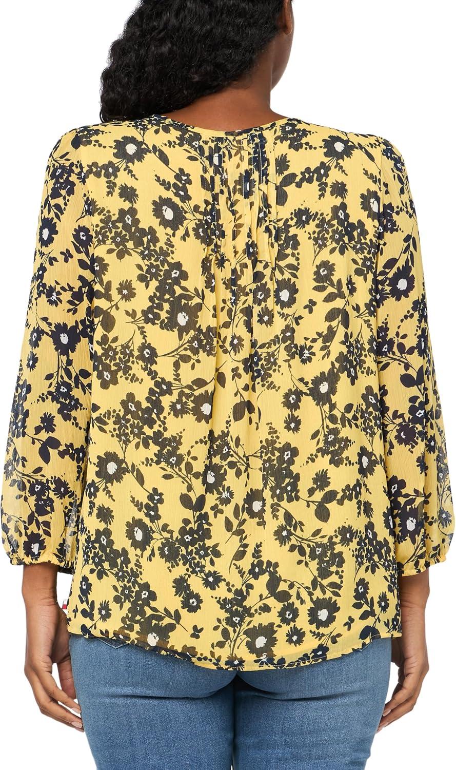 imageTommy Hilfiger Womens Tommy Hilfiger Womens Crinkle Pintuck BlouseMango