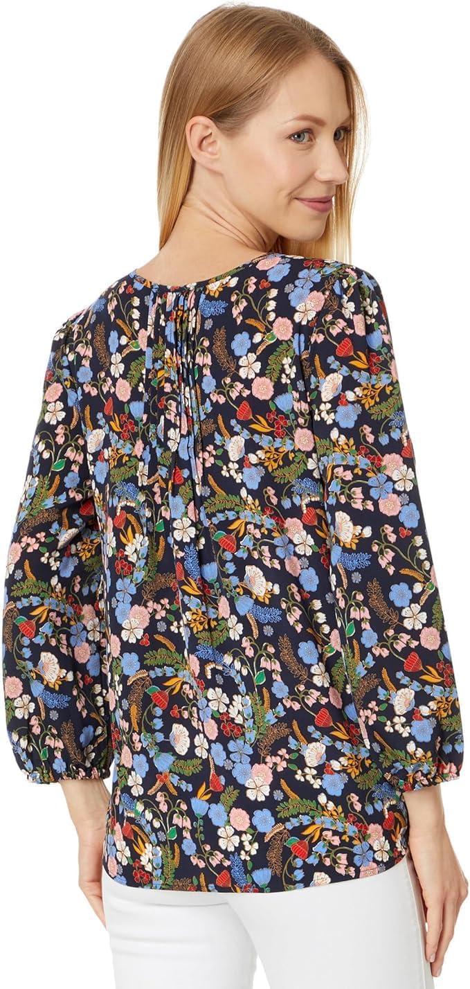imageTommy Hilfiger Womens Tommy Hilfiger Womens Crinkle Pintuck BlouseSky Captain Geo Multi