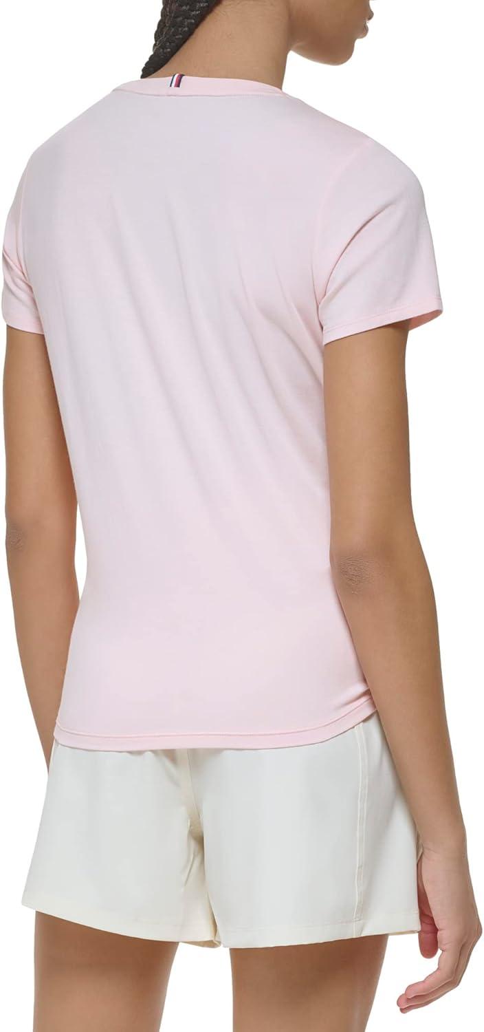 imageTommy Hilfiger Womens Varsity Logo Graphic TShirtRose
