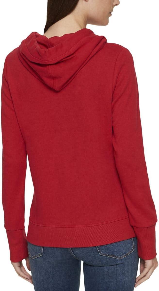 imageTommy Hilfiger Womens Zipup Hoodie Classic Sweatshirt for Women With Drawstrings and HoodScarlet