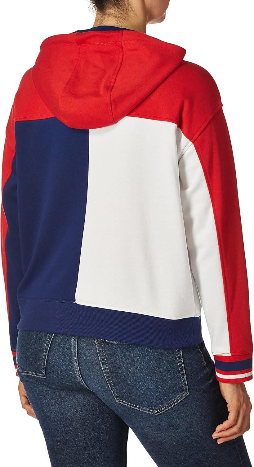 imageTommy Hilfiger womens Zip Up Colorblock HoodieScarlet