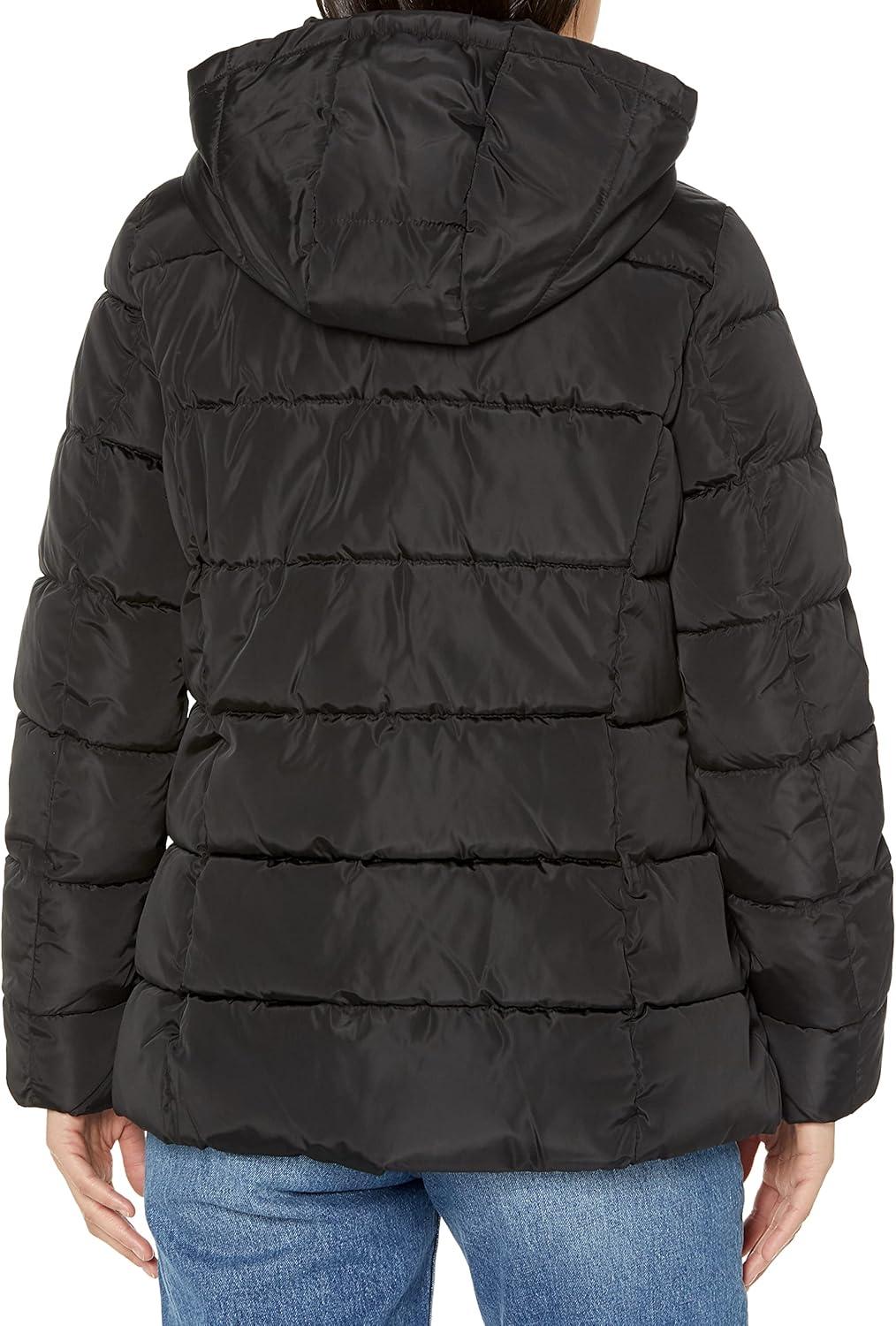 imageTommy Hilfiger womens Zip Up Short Puffer JacketBlack