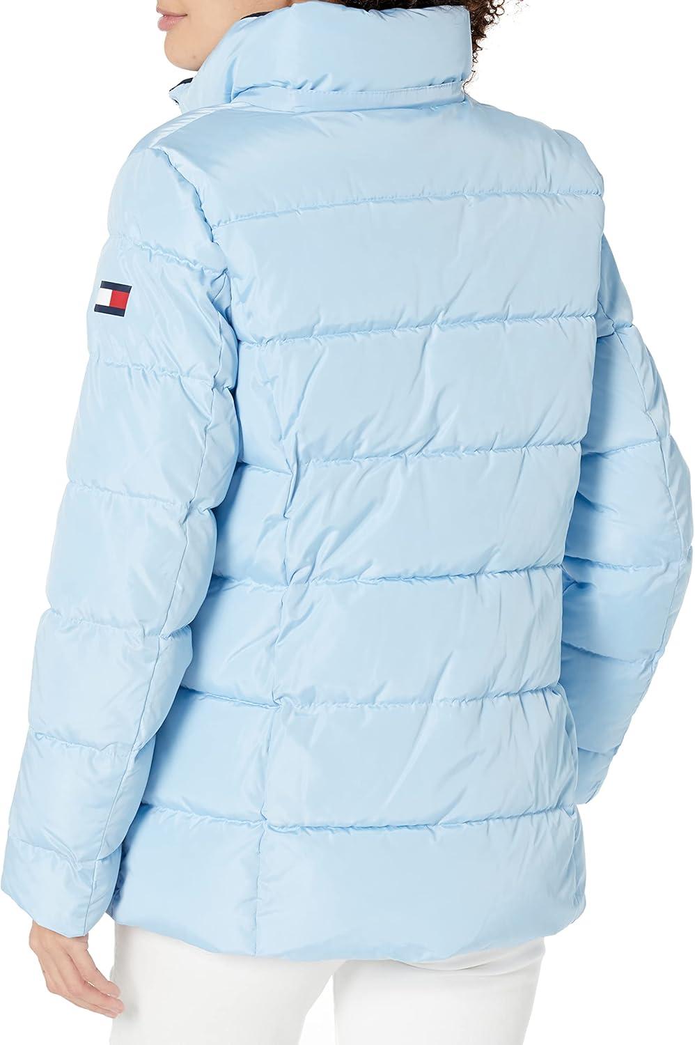 imageTommy Hilfiger womens Zip Up Short Puffer JacketCerulean