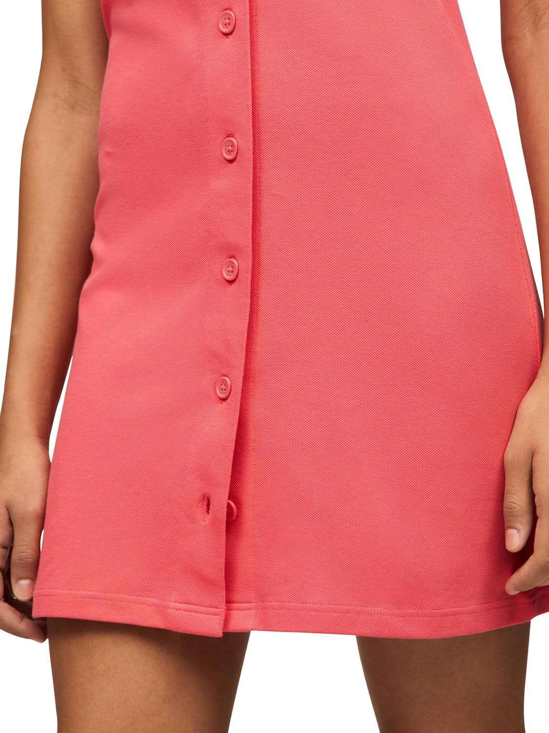 imageTommy Jeans Womens Casual Mini Polo Shirt Dress with Logo DetailAmour