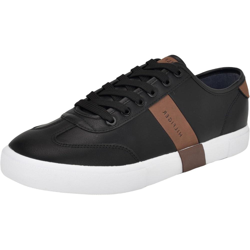 imageTommy Hilfiger Mens Pandora SneakerBlackCognac 967
