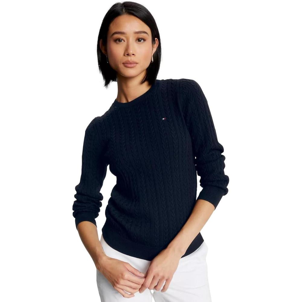 imageTommy Hilfiger Womens Classic Fit SweaterDesert Sky Navy