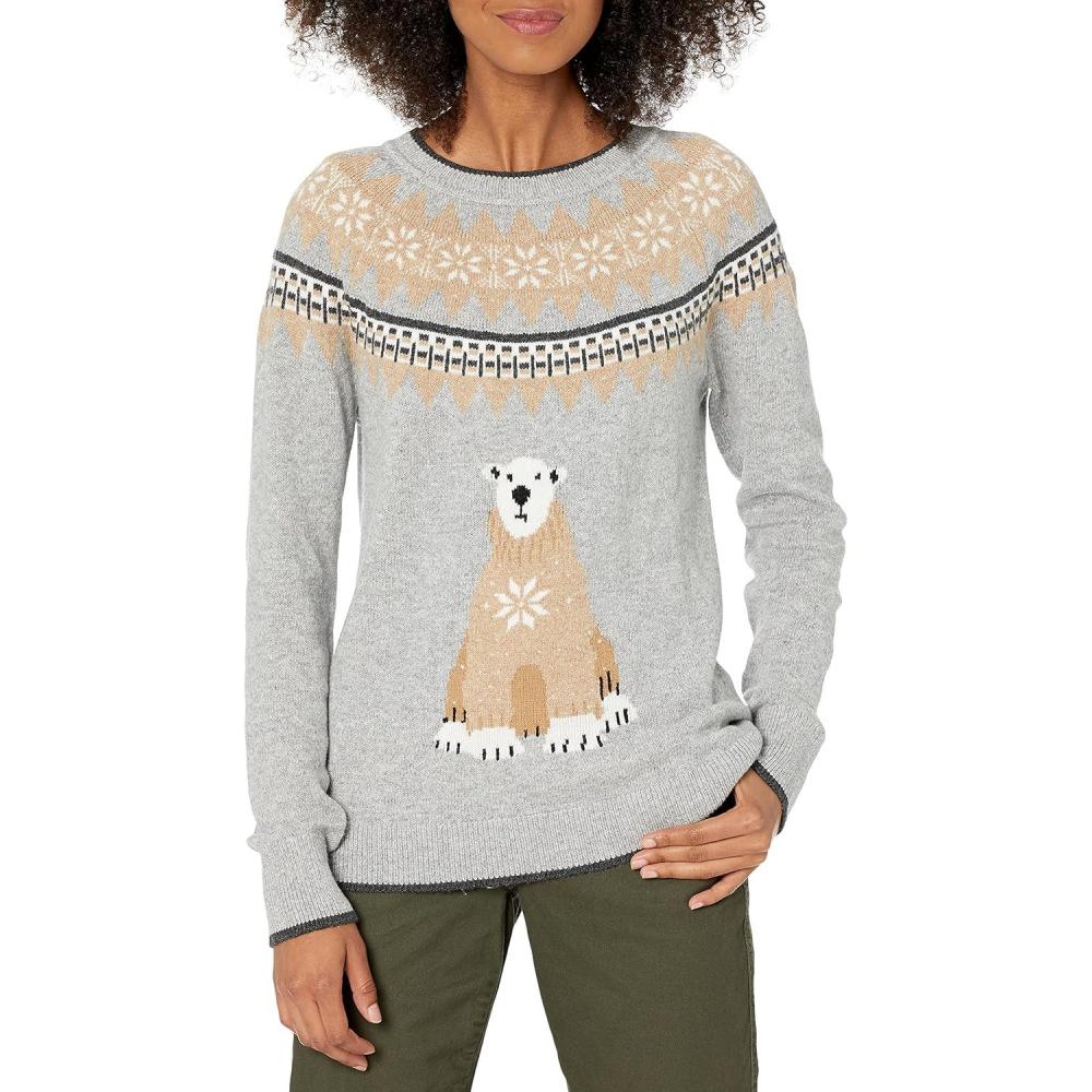 imageTommy Hilfiger Womens Classic Fit SweaterHeather Grey 01