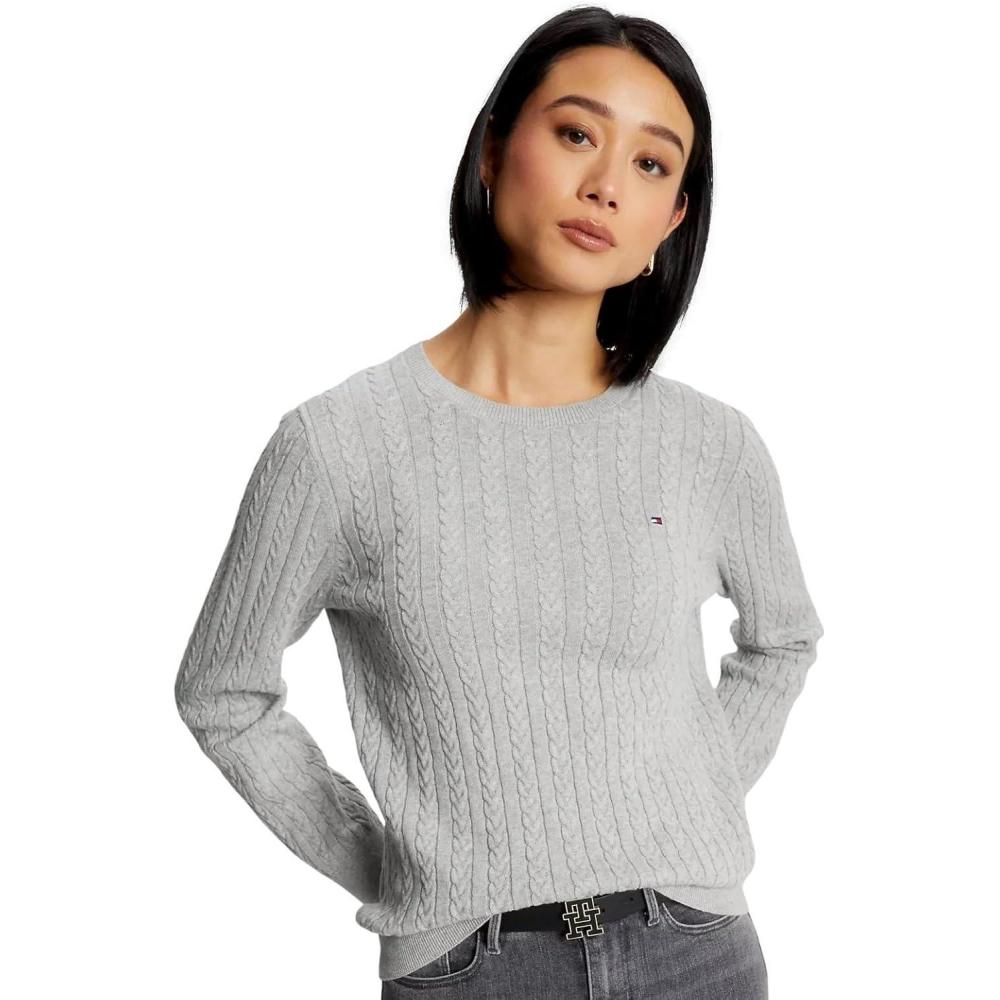 imageTommy Hilfiger Womens Classic Fit SweaterSmoke Grey Heather