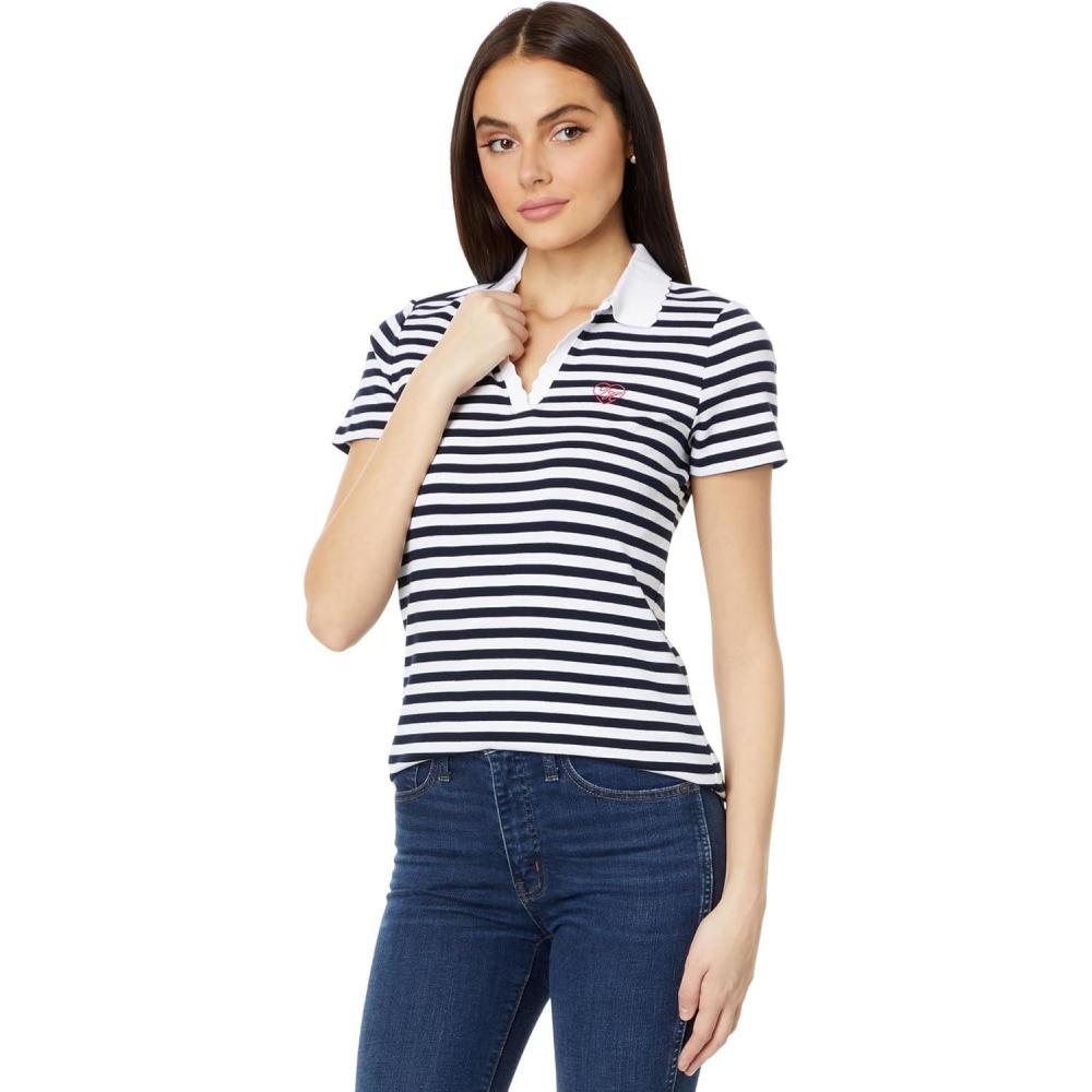 imageTommy Hilfiger Womens Classic Short Sleeve Core Pique Polo Standard and Plus SizeSky Captain