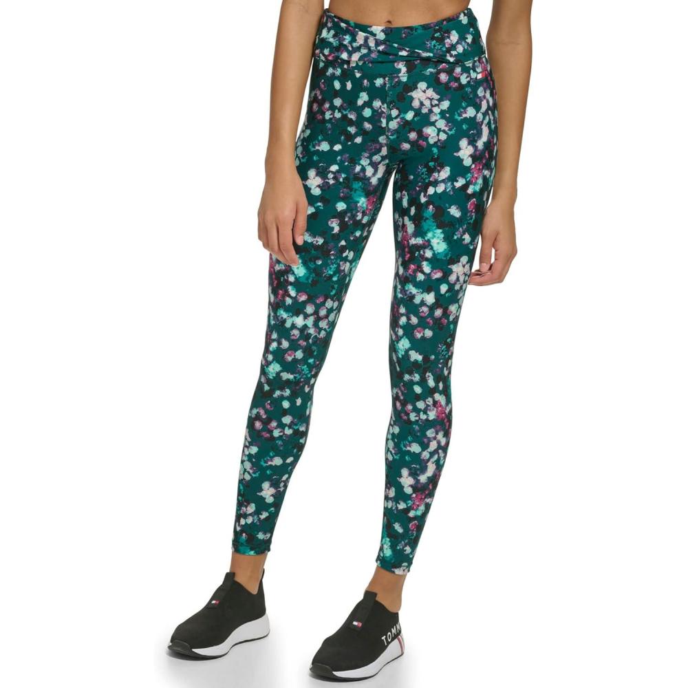 imageTommy Hilfiger Womens Printed High Rise Performance LeggingBotanical