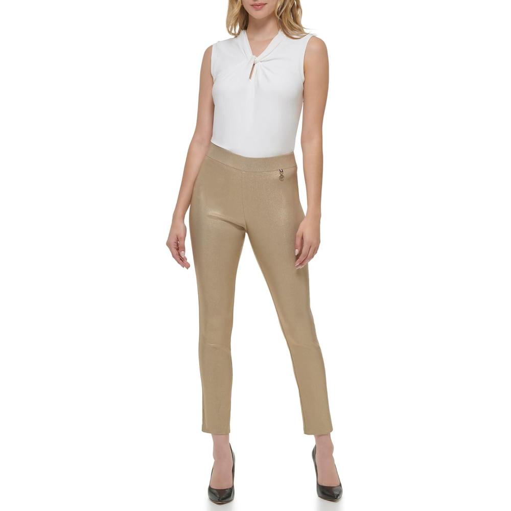 imageTommy Hilfiger Womens Pull on Work PantsGold