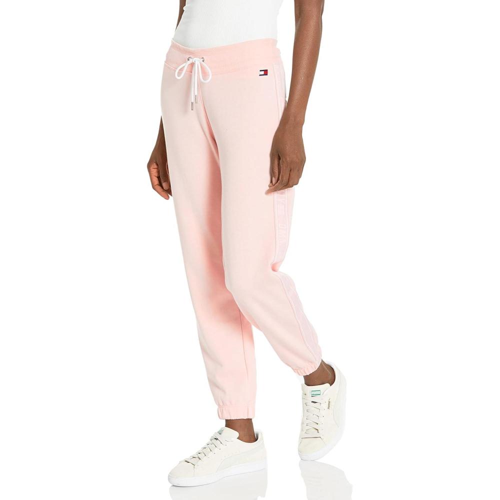 imageTommy Hilfiger Womens Side Stripe Drawstring Waistband JoggerRose