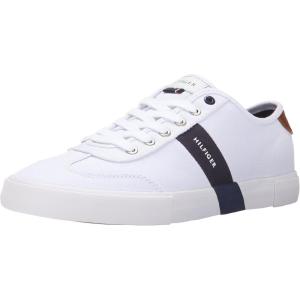 Tommy Hilfiger Men’s Pandora Sneaker(White Canvas 137)