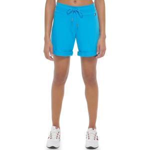 Tommy Hilfiger Roll Tab Shorts with Embroidered Flag(Atlantic Blue)