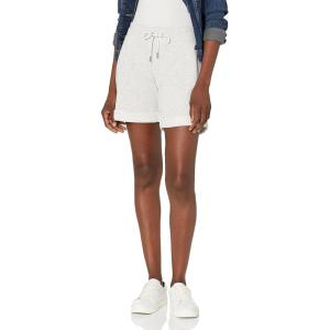 Tommy Hilfiger Roll Tab Shorts with Embroidered Flag(White Stone Heather)
