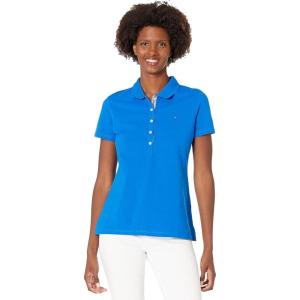 Tommy Hilfiger Short Sleeve Rugby Stripe Polo(Cerulean)