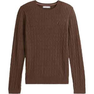 Tommy Hilfiger Womens Classic Fit Sweater(Brown Heather.)