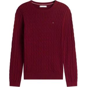 Tommy Hilfiger Womens Classic Fit Sweater(Burgundy)