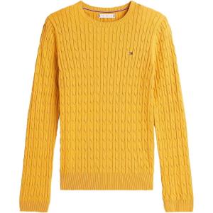 Tommy Hilfiger Womens Classic Fit Sweater(Heritage Gold)
