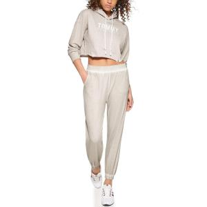 Tommy Hilfiger Women’s Cropped Tied Logo Hoodie(Doeskin)