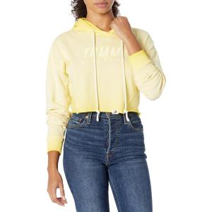 Tommy Hilfiger Women’s Cropped Tied Logo Hoodie(Sunbeam)
