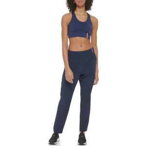Tommy Hilfiger Women’s Elastic Waistband Breathable Cargo Pant(Navy)