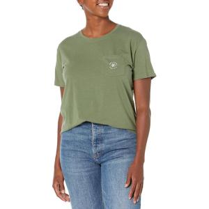 Tommy Hilfiger Women’s Front Pocket Boyfriend Fit Soft T-shirt(Basil)