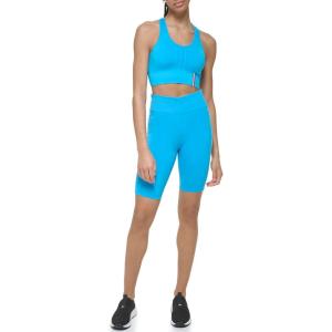 Tommy Hilfiger Women’s High Waisted Logo Tape Biker Shorts(Atlantic Blue)