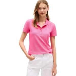 Tommy Hilfiger Women’s Lightweight Logo Hoodie Sweatshirt(Fandango Pink)