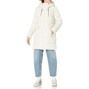 Tommy Hilfiger Women’s Long Down Puffer Jacket(White Sand)