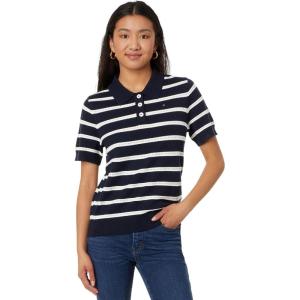 Tommy Hilfiger Womens Long Sleeve Casual Shirt(Sky Captain Combo)