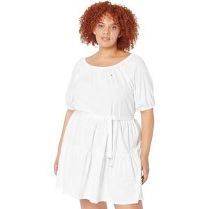 Tommy Hilfiger Women’s Peasant Dress(Bright White)