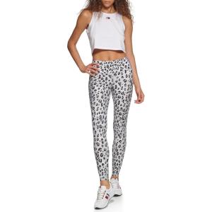 Tommy Hilfiger Women’s Printed High Rise Performance Legging(Pearl Grey Combo)