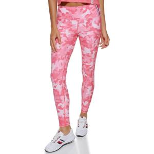 Tommy Hilfiger Women’s Printed High Rise Performance Legging(Pink Camo)