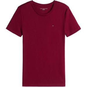 Tommy Hilfiger Women’s Striped Logo Graphic T-Shirt(Rouge.)