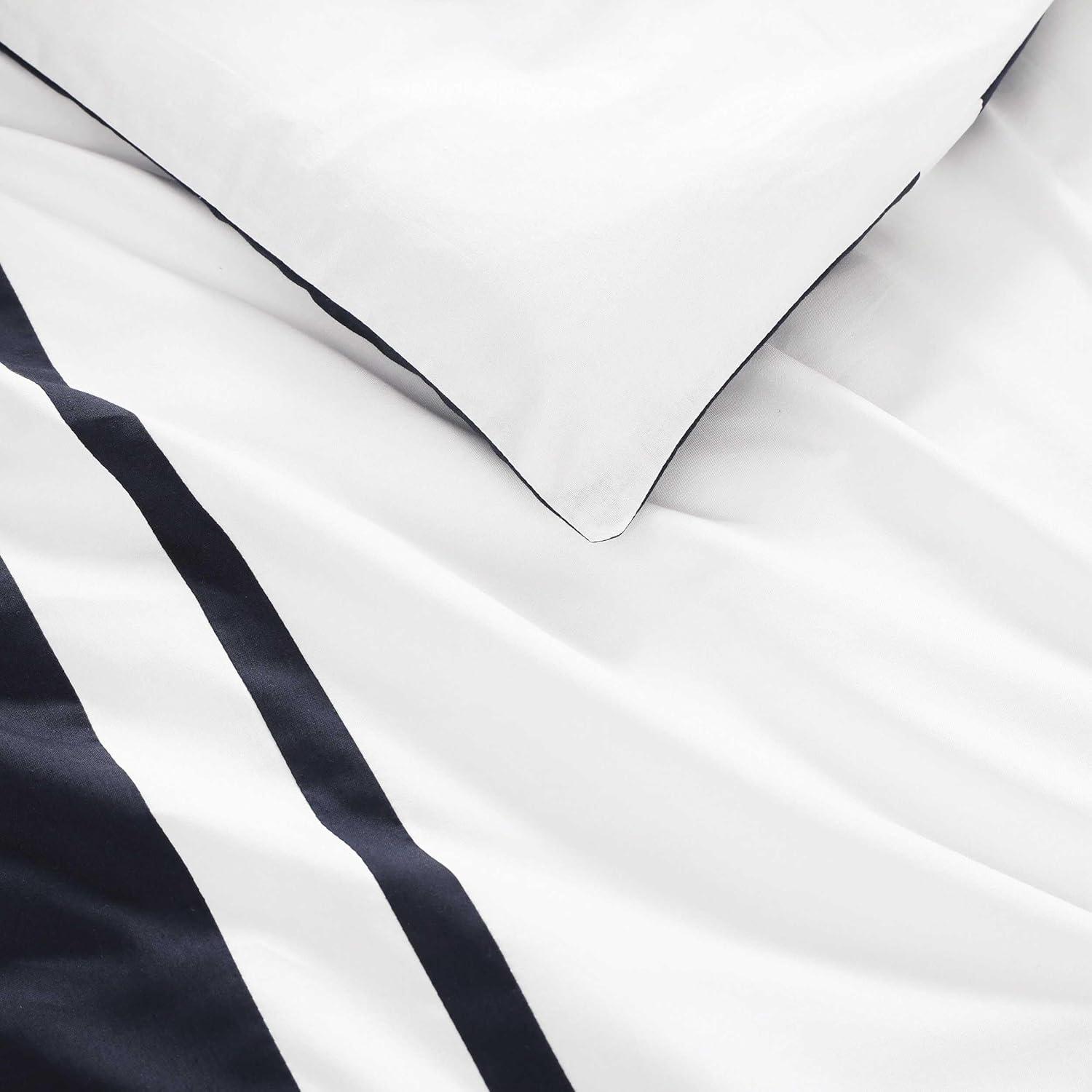 imageTommy Hilfiger Comforter Set Luxuriously Soft Bedding with Matching Shams Coastal Inspired Design Park Avenue Navy FullQueenPark Avenue Navy