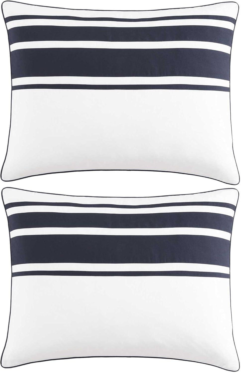 imageTommy Hilfiger Comforter Set Luxuriously Soft Bedding with Matching Shams Coastal Inspired Design Park Avenue Navy FullQueenPark Avenue Navy