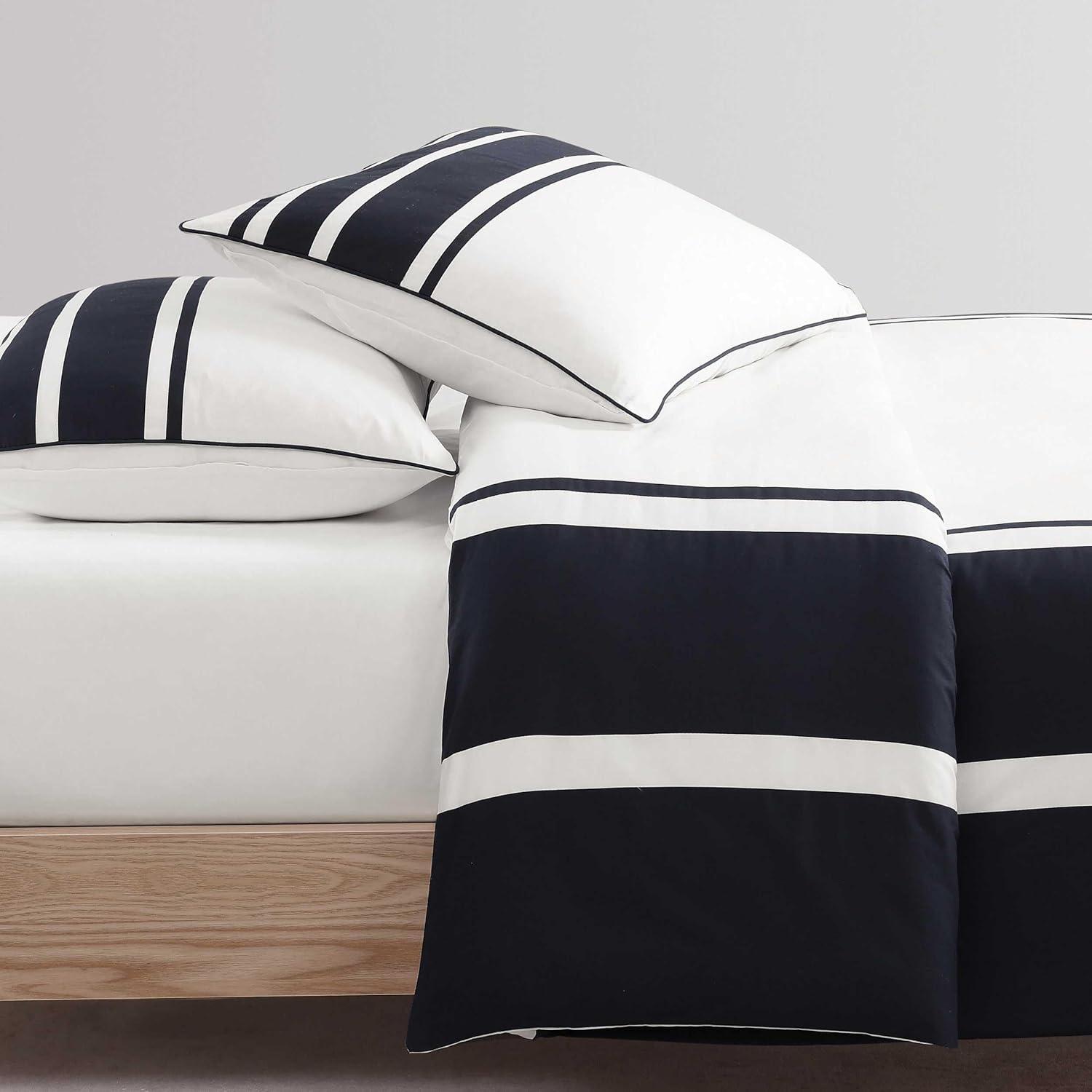 imageTommy Hilfiger Comforter Set Luxuriously Soft Bedding with Matching Shams Coastal Inspired Design Park Avenue Navy FullQueenPark Avenue Navy