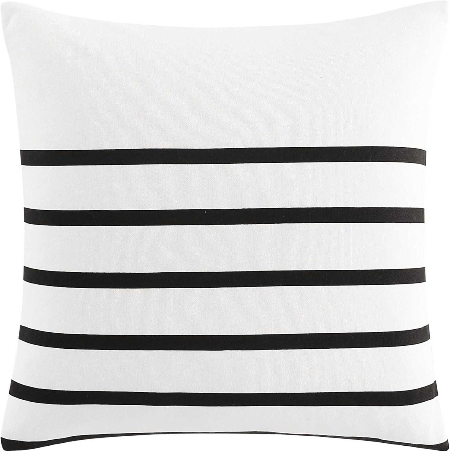 imageTommy Hilfiger Decorative Pillow Luxurious Square Throw Pillow with Zipper Closure ampamp Stripe Detail Ideal for Couch or Bed Placement Navy 20quot x 20quotPlacement Navy